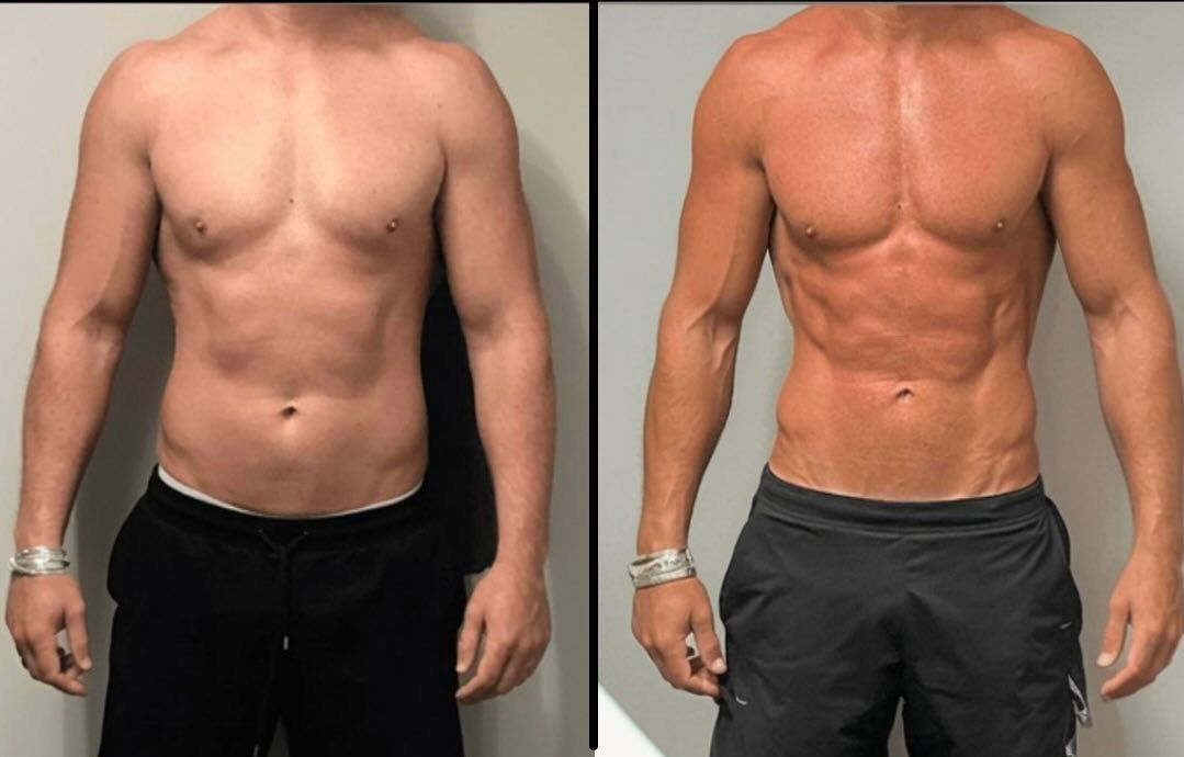 Antes e depois de aluno do Método Genesis