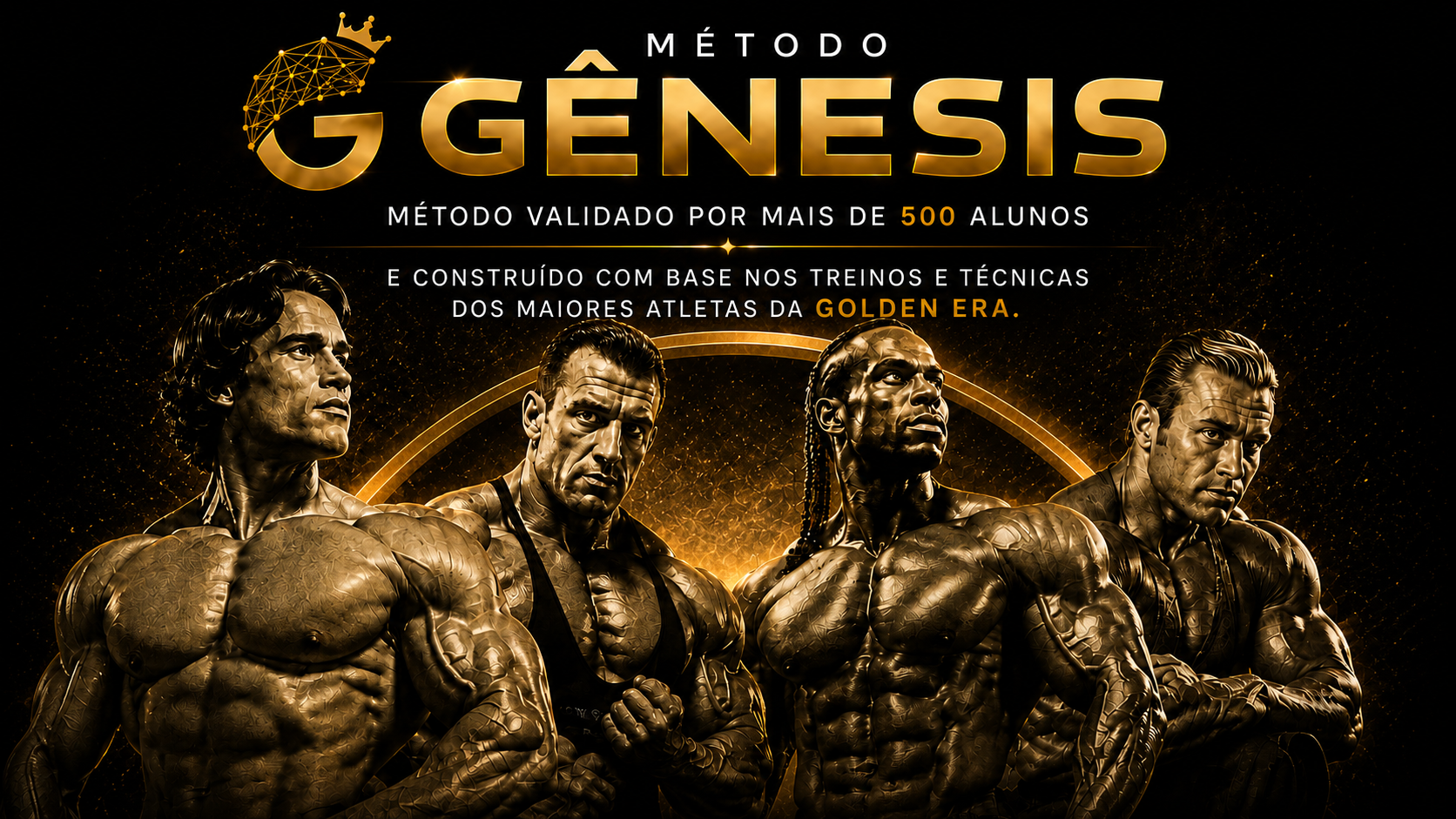 Método Genesis, validado por mais de 500 alunos e construído com base nos treinos e técnicas dos maiores atletas da Golden Era